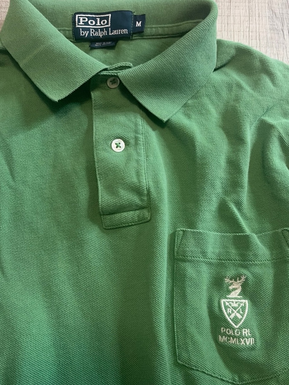 Polo by Ralph Lauren Green Short-Sleeve Pocket Polo